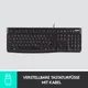 Logitech K120 Kabelgebundene Tastatur Schwarz