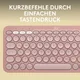 Logitech Pebble Keys 2 K380S Rosa - Minimalistische kabellose Tastatur