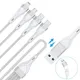 4smarts 4in2 USB-C Multi-Ladekabel 1,2m, weiß