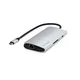 Satechi USB-C Multiport Adapter 8K mit Ethernet V3 Adapter Silber