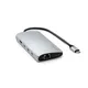 Satechi USB-C Multiport Adapter 8K mit Ethernet V3 Adapter Silber
