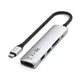 Satechi USB-C 6-in-1 Slim Multiport Adapter Silber