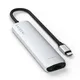 Satechi USB-C 7-in-1 Slim Multiport Adapter mit Ethernet Silber