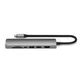 Satechi USB-C 7-in-1 Slim Multiport Adapter mit Ethernet Space Grau