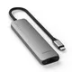 Satechi USB-C 7-in-1 Slim Multiport Adapter mit Ethernet Space Grau
