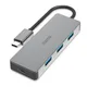 Hama 00200105 USB-C-Hub, Multiport, 4 Ports USB-A