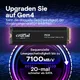 Crucial P310 2TB PCIe Gen4 2280 NVMe M.2 SSD mit Kühlkörper
