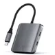 Satechi USB-C PD (1x 75W) 4-Port Hub Space Grau