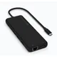 Satechi USB-C (1x 85W PD) 13-in-1 Triple Display Multiport Adapter Schwarz