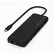 Satechi USB-C (1x 85W PD) 13-in-1 Triple Display Multiport Adapter Schwarz