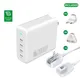 4smarts Ladegerät GaN Flex Pro 200W 4 USB-C weiß