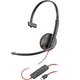 Poly Blackwire 3210 Monaural USB-C Headset +USB-C/A Adapter (Bulk)