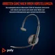 Poly Blackwire 3210 Monaural USB-C Headset +USB-C/A Adapter (Bulk)