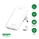 4smarts Netzladegerät FlatPlug Slim Dual 45W GaN 2C, weiß