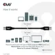 Club 3D USB Typ-A Gen2 (10G) Kabel 3A St/St 0.5m schwarz