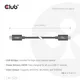 Club 3D Typ-C zu Typ-C Kabel 80Gbps Zertifiziertes 240W 8K240Hz 1.2m schwarz