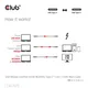 Club 3D Typ-C zu Typ-C Kabel 80Gbps Zertifiziertes 240W 8K240Hz 1.2m schwarz