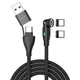 4smarts USB-C/A 540° Magnetkabel GravityCord 100W 1,8m schwarz