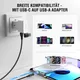 4smarts USB-C/A 540° Magnetkabel GravityCord 100W 1,8m schwarz