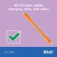 Club 3D USB Typ-C zu Typ-C Kabel 20 Gbps 240W 4K60Hz 2m orange