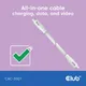 Club 3D USB Typ-C zu Typ-C Kabel 20 Gbps 240W 4K60Hz 2m weiß
