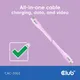 Club 3D USB Typ-C zu Typ-C Kabel 20 Gbps 240W 4K60Hz 2m pink