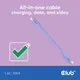 Club 3D USB Typ-C zu Typ-C Kabel 20 Gbps 240W 4K60Hz 2m lila