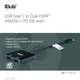 Club 3D USB Typ-C auf Dual HDMI 4K60Hz PD 100W