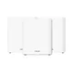 ASUS ZenWiFi BQ16 BE25000 Weiß kombinierbarer Router Home Mesh WiFi 7 System 3er-Pack