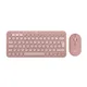 Logitech Pebble 2 Combo Rosa - Schlanke Multi-Device Bluetooth®-Tastatur und -Maus mit anpassbaren Tasten