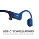 Shokz OpenRun USB-C Sportkopfhörer blau