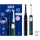 Oral-B iO Series 2 Elektrische Zahnbürste + 2. Handstück Night Black/ Forest Green
