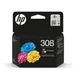 HP Original 308 Druckerpatrone 3-farbig C/M/Y (7FP20UE#CE1) für ca. 120 Seiten Instant Ink
