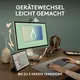 Logitech Pebble Mouse 2 M350S Rosé - Bluetooth (3x Easy-Switch), 4000 DPI, Unterstützt von Logi Options+