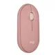 Logitech Pebble Mouse 2 M350S Rosé - Bluetooth (3x Easy-Switch), 4000 DPI, Unterstützt von Logi Options+