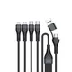 4smarts USB-C/A Multi-Ladekabel 4in2 1,2m, schwarz