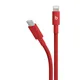 Beats USB-C zu Lightning gewebtes Kabel 1.5 m Rapid Red