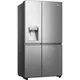 Hisense RS818N4TIC Side-by-Side Kühlschrank (French-Door Style) 179.5 cm Höhe EEK C Wasser/ Eiswürfel-Spender