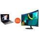 SAMSUNG Galaxy Book4 NP750XGK-KB2DE + 68,6cm (27") Monitor LS27D364GAUXEN