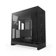NZXT H9 Flow (2025) All Black Midi Tower ATX Gaming Gehäuse schwarz mit Glasfenster