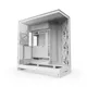 NZXT H9 Flow (2025) All White Midi Tower ATX Gaming Gehäuse weiß mit Glasfenster