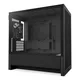 NZXT H3 Flow (2025) All Black Midi Tower mATX Gaming Gehäuse schwarz mit Glasfenster