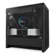 NZXT H3 Flow (2025) All Black Midi Tower mATX Gaming Gehäuse schwarz mit Glasfenster