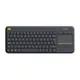 Logitech Wireless Touch Keyboard K400 Plus Black qwerty englisch
