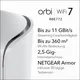 NETGEAR Orbi 770 Serie Tri-Band WiFi 7 Mesh-Netzwerksystem (RBE772) – Router + 1 Satellit-Repeater, Sicherheitsfunktionen, bis zu 11 Gbit/s, Abdeckung bis 360 m2, 100 Geräte, 2,5 GB Internetanschluss