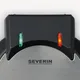 Severin WA 2103 Waffeleisen Edelstahl schwarz
