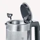 Severin WK 3458 Digitaler Mini Glas-Wasserkocher 1100W 0,5l transparent/schwarz/silber