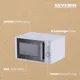 Severin MW7772 Mikrowelle, ca. 30 l, ca. 900 W, silber