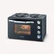Severin TO 2074 Back und Toastofen mit 2 Kochplatten 2500W schwarz