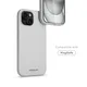 Vonmählen Eco Silicone Case for iPhone 15 Plus Light Gray